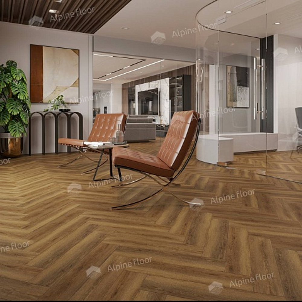 Кварц-винил Alpine Floor SPC Light Parquet ECO 13-33AB Дуб Далим 4V 43кл