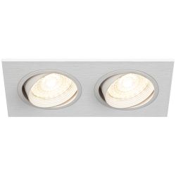 Встраиваемый светильник декоративный ЭРА KL92-2 WH MR16/GU5.3 белый, пластиковый | Декоративные встраиваемые светильники