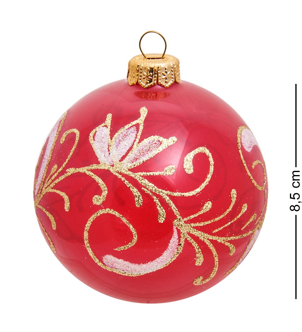 Элита НФШ-1217 Набор ел.украшений Шар 2шт «Букет новогодний» 85 мм