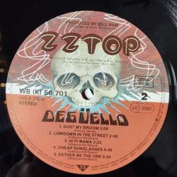 Винтажная виниловая пластинка LP ZZ Top Deguello (Germany 1979)