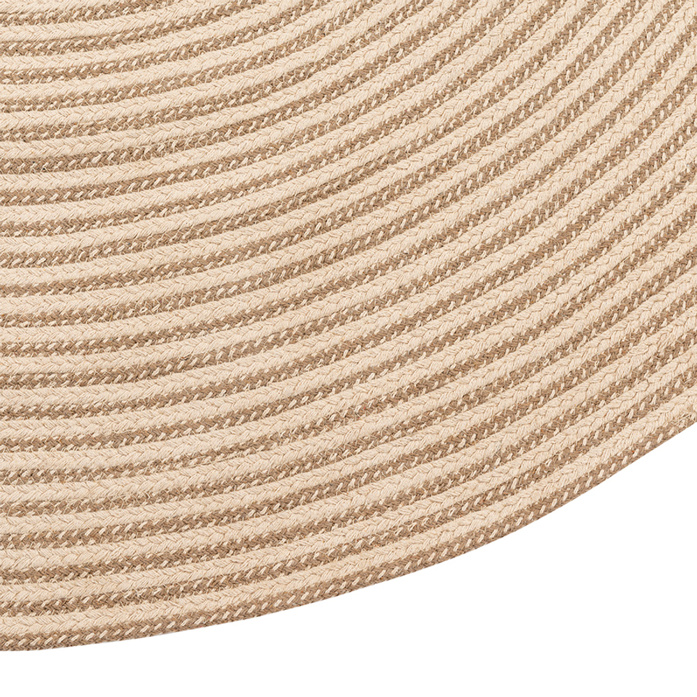 Ковер из хлопка 150см Tkano Ethnic Target бежевый