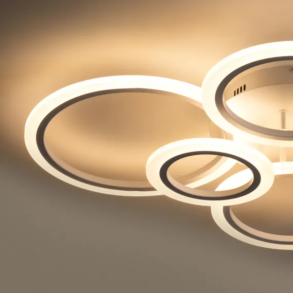 Потолочный светильник FR6199CL-L200W1 Маркет / Market 200 Вт LED с пультом ДУ Freya fr6199cl-l200w1