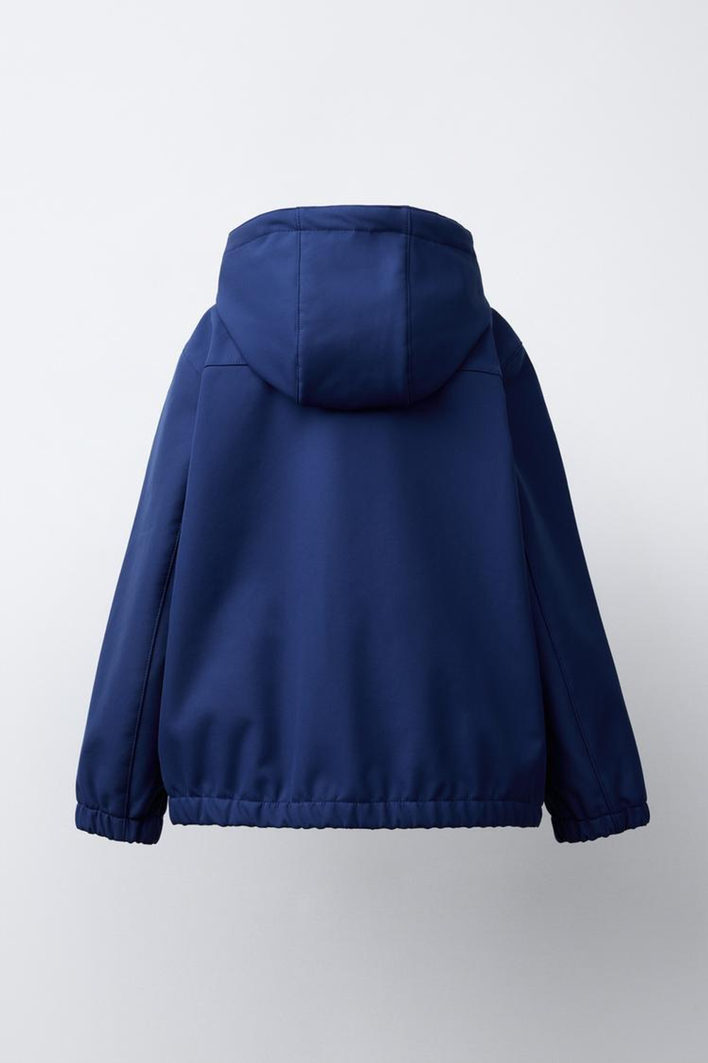 ZARA ТЕХНИЧЕСКАЯ КУРТКА С КАПЮШОНОМ, ЯРКО-СИНИЙ