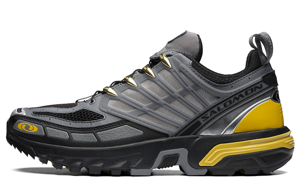 SALOMON Salomon ACS Pro Advanced fabric mesh shock absorption, non-slip, wear-resistant low-top hiking shoes for men and women the same silver yellow