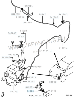 Насос омывателя фар Mitsubishi L200 / Pajero Sport / RVLT-8264A022