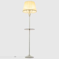 Citilux Вена CL402923T Торшер патина со столиком и кремовым абажуром