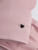 Шапка для девочки трикотажная и снуд