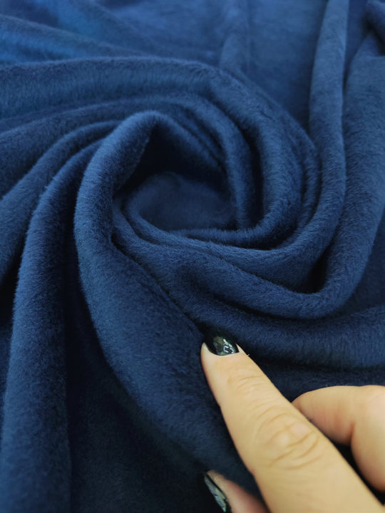 Трикотаж велюр, синий темный NEAVY BENZ