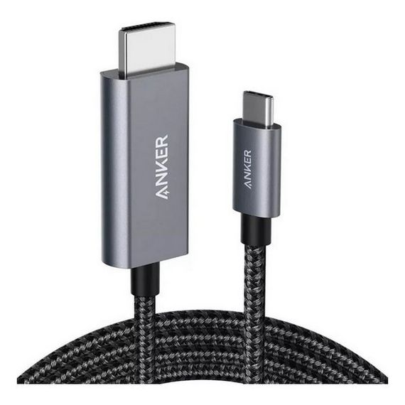 Кабель Anker 311 USB-C to HDMI 4K 1.8 м Nylon Cable (A8730H11) черный