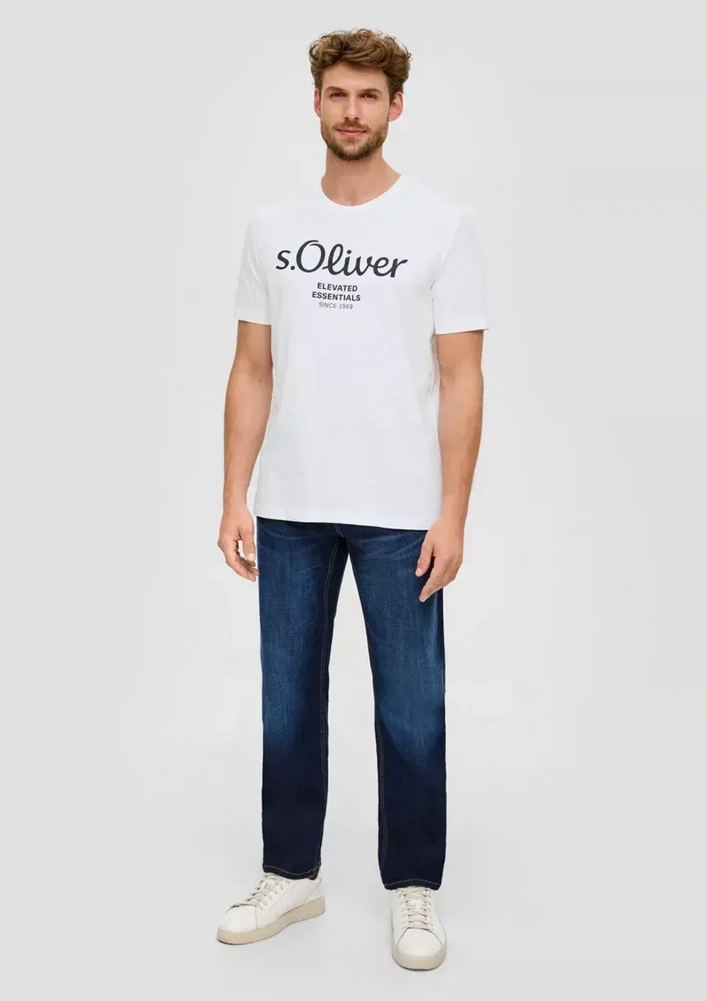 Футболка белая мужская s.Oliver