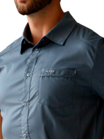 Рубашка медицинская мужская Доктор стиль Терапи на кнопках, серый, 46