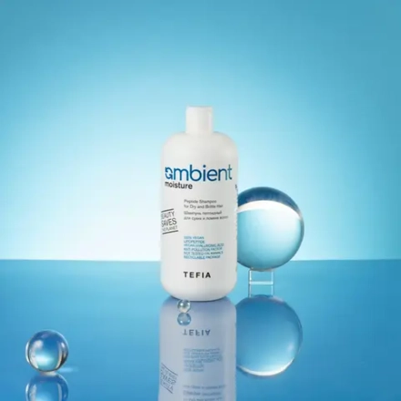 Шампунь пептидный для сухих и ломких волос Peptide Ambient Moisture Tefia, 950 мл