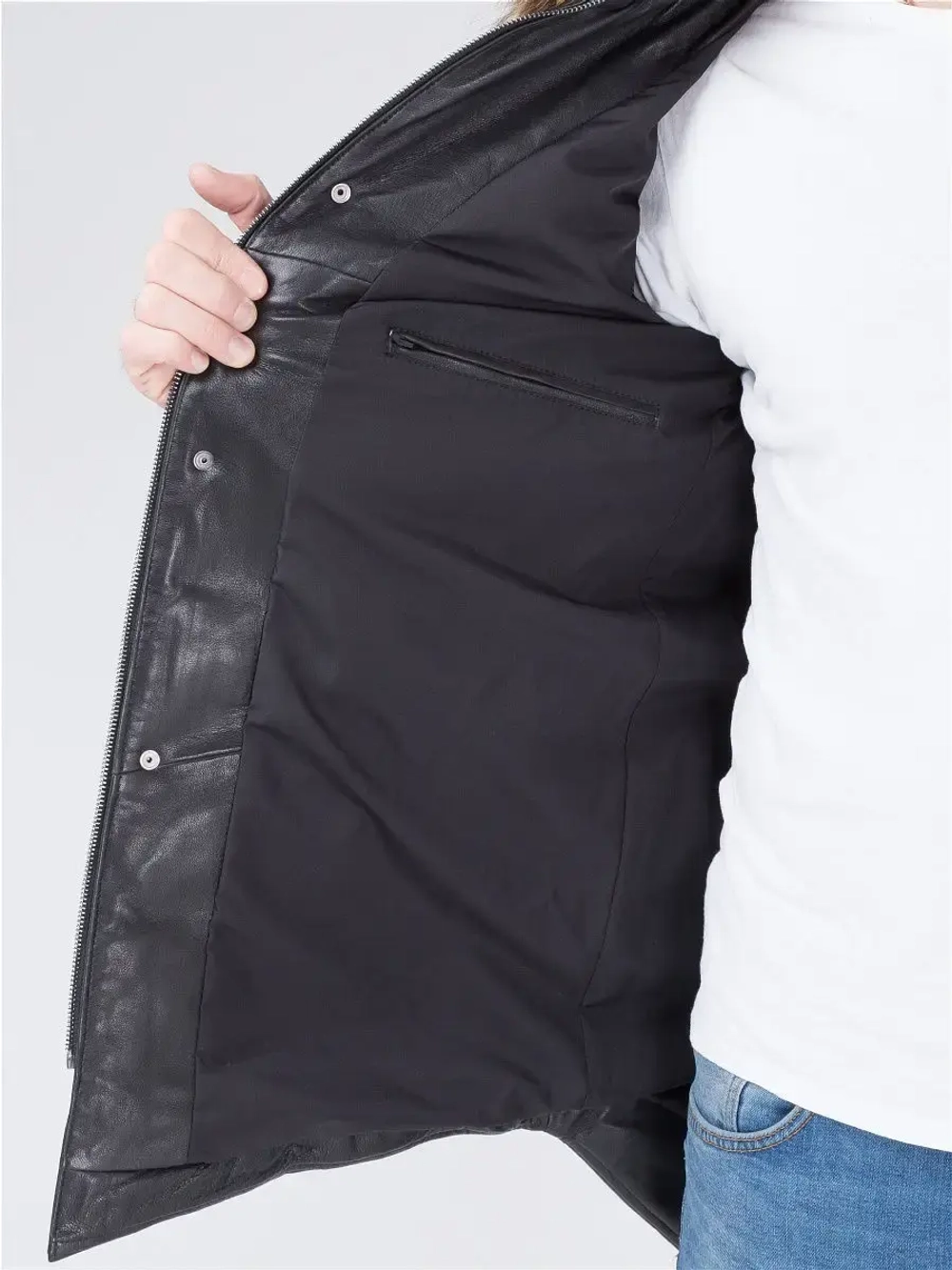 Мужская куртка/кожаная/натуральная кожа/парка/Турция