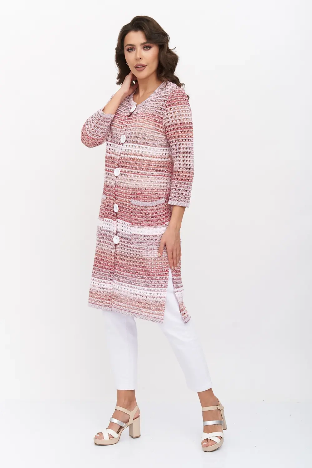 Кардиган Н 725*/брусника