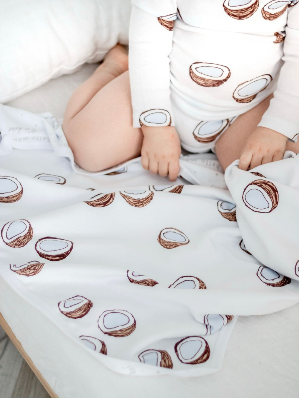 Двусторонний плед Mjölk Кокосы, уценка