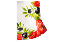Салатник с изгибом 14х14см Edelweiss Томаты и оливки