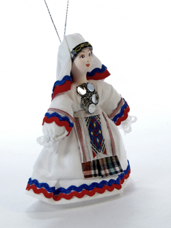 Кукла-подвеска Удмуртка в женском костюме
