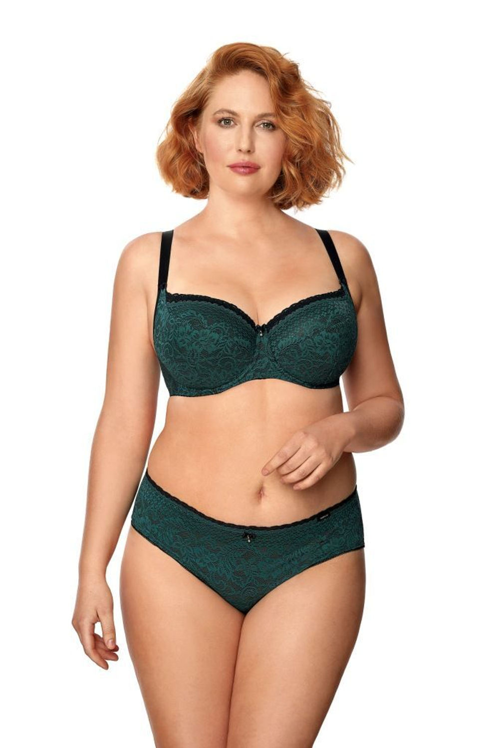 Бюстгальтер на косточках Xena (Размер: 80F) (Цвет: изумрудный)