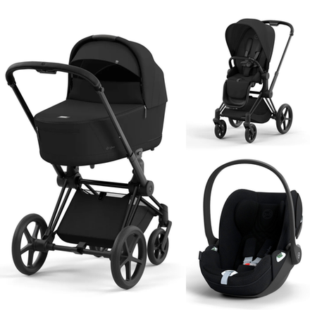Коляска Cybex Priam IV 3 в 1 цвет Sepia Black на шасси Matt Black