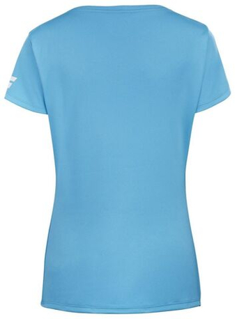Футболка для девочки теннисная Babolat Play Cap Sleeve Top Girl - Бирюзовый