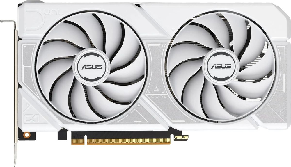 Видеокарта ASUS NVIDIA  GeForce RTX 5060 DUAL-RTX5060-O8G-WHITE 8ГБ Dual, GDDR7, OC,  Ret