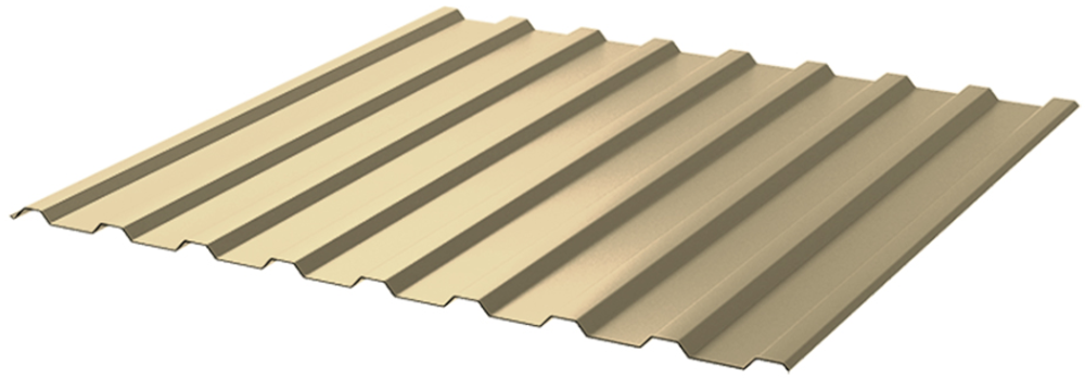 Профнастил С20 0,45мм 1150мм Ral 1014 Слоновая Кость (пог.м)