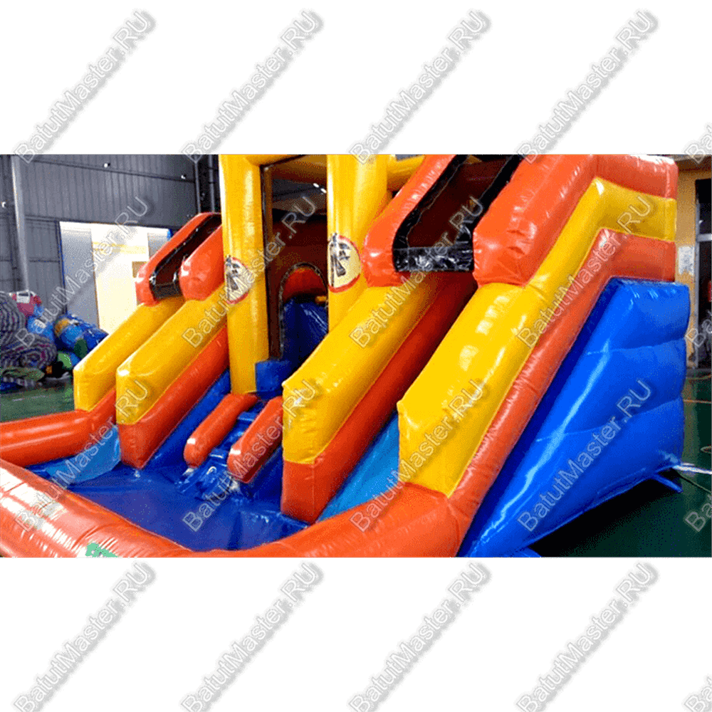 Батут "Морковка" с бассейном