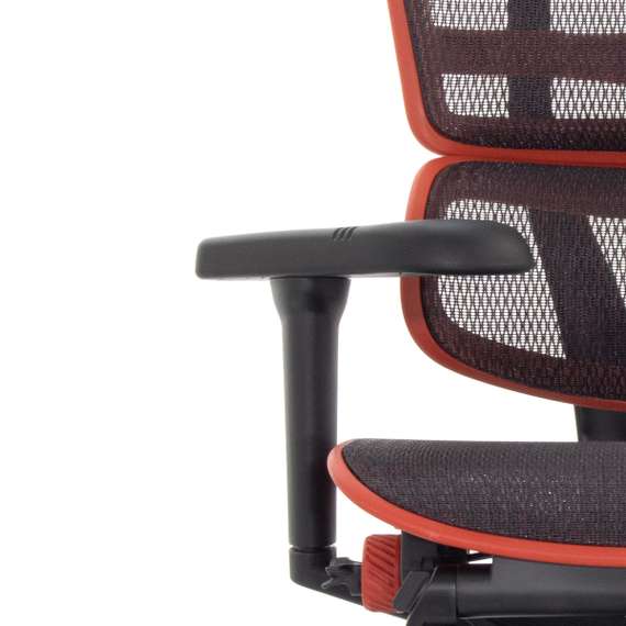 Кресло FALTO Ergohuman Ultra X9 GAMING с подножкой ( чёрный/ КРАСНЫЙ каркас /сетка Equator Red )