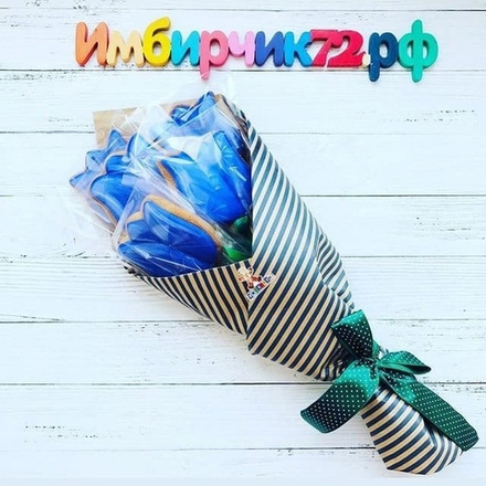 Имбирные пряники цветы