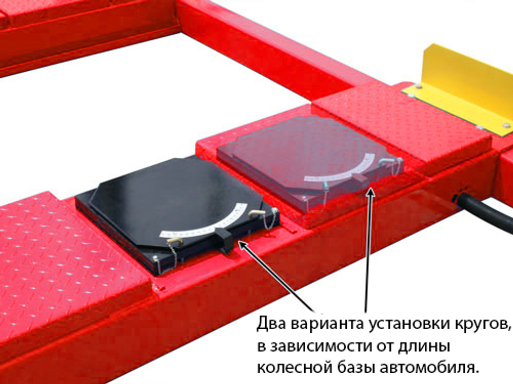 A455A (PEAK 412A) Подъемник четырехстоечный, 5,5 т., под 3D сход-развал для длиннобазных автомобилей