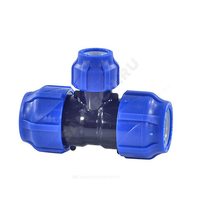 Тройник компрессионный ПЭ переходной Дн 32х20 Ру16 VALFEX 1210012322032