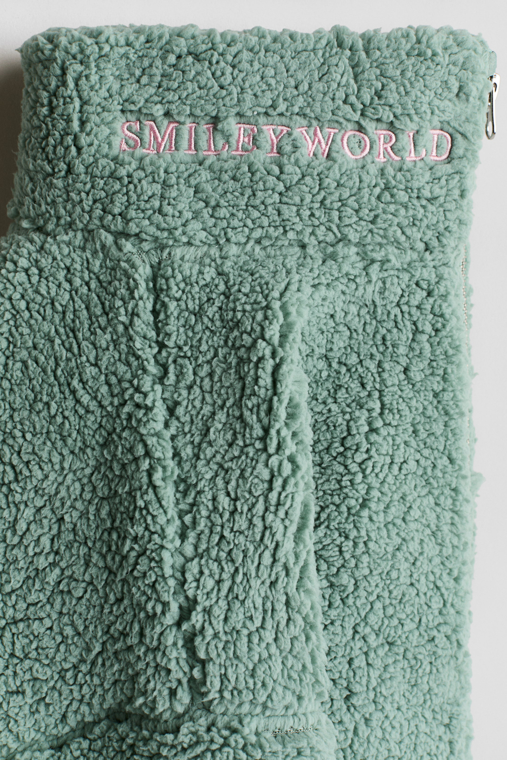 H&M Плюшевая куртка с принтом, зеленый