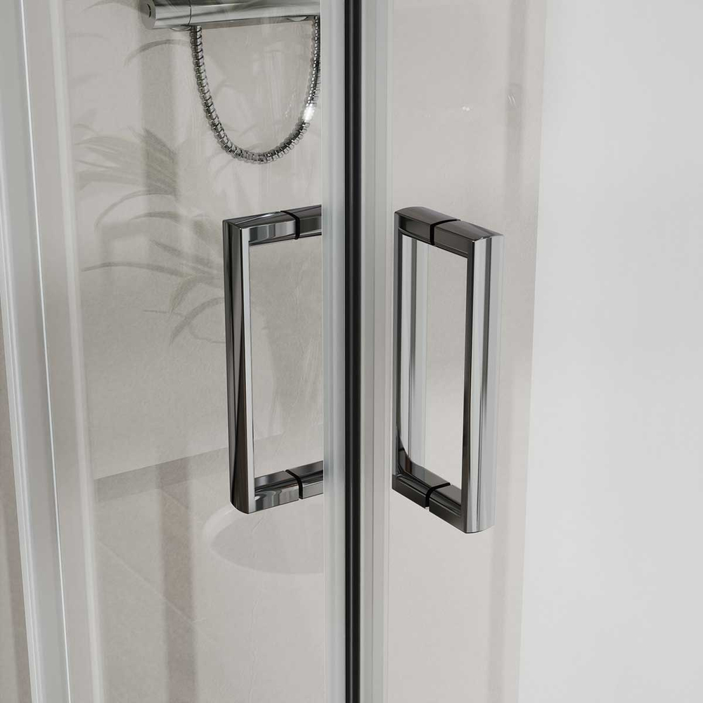 Душевой уголок Сити (City) Vincea VSS-5CT8010CL, 1000*800, хром, стекло прозрачное