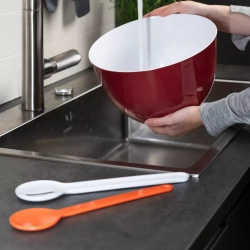 Набор столовых приборов для салата 2 предмета Trebonn Serveware оранжевый/белый