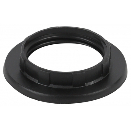 Кольцо для патрона ЭРА E14 пластик, черное