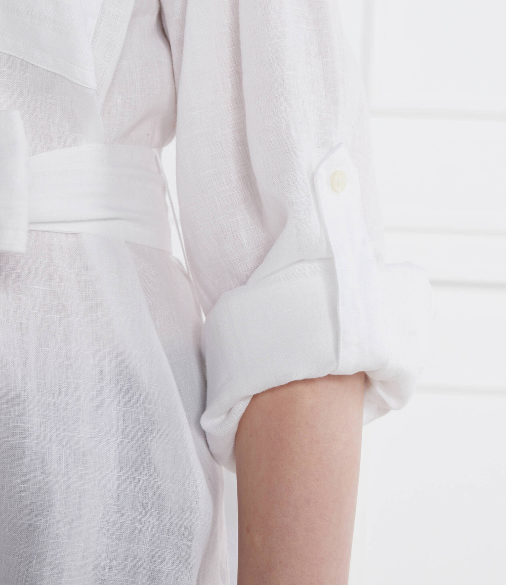 Льняная рубашка LAUREN RALPH LAUREN - белый(200786629)