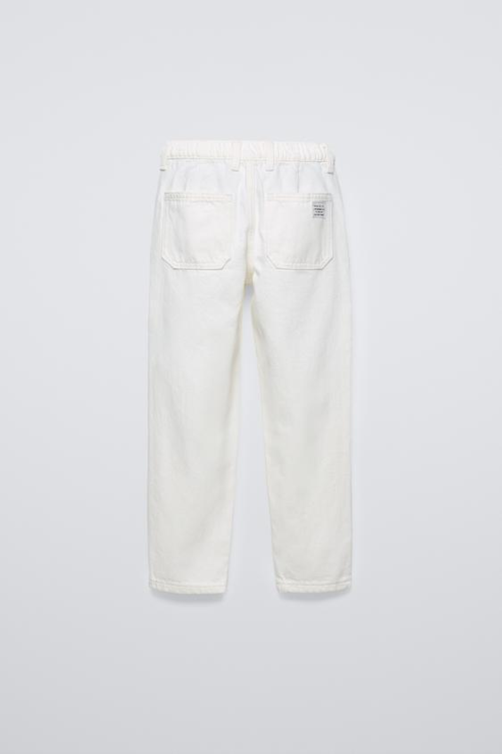 ZARA ДЖИНСЫ СВОБОДНОГО КРОЯ, ЭКРЮ