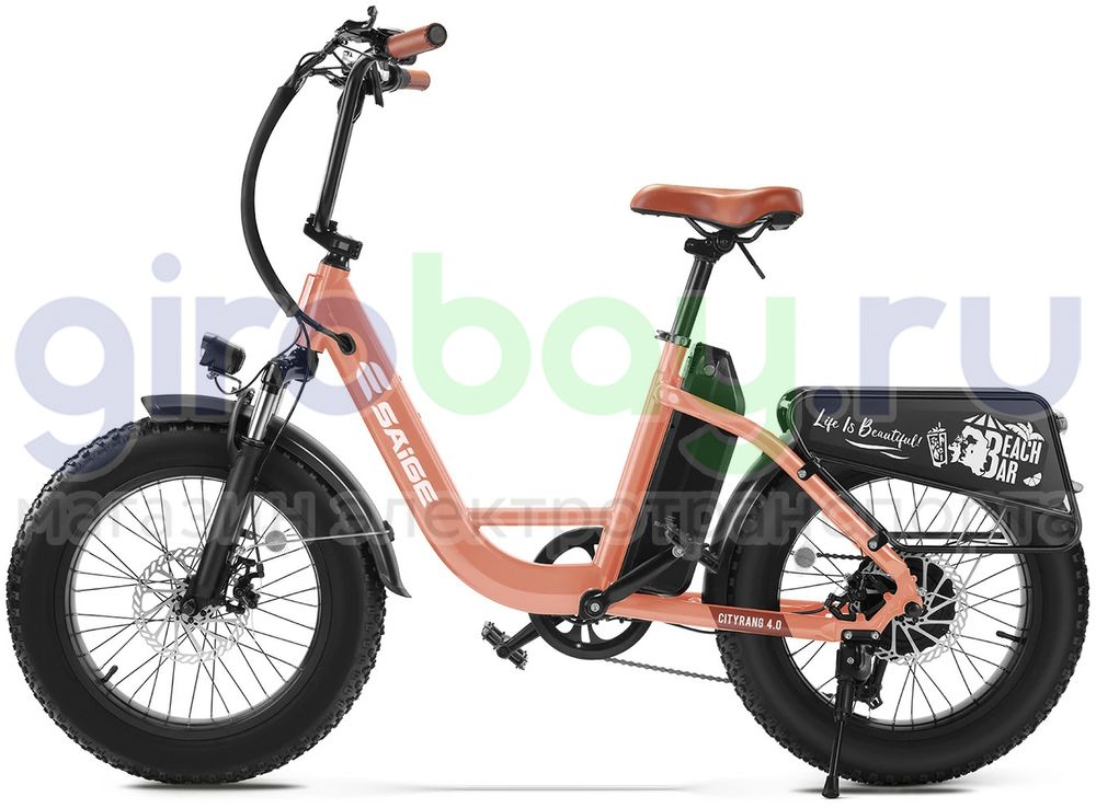 Электровелосипед Saige Cityrange 4.0 (48V/13Ah) - Оранжевый фото №1