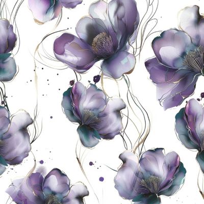 Акварельные цветы