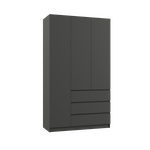 МС Мадера Шкаф ШМ 1200 1200х2100х500 (лдсп графит новый)