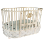 Кроватка детская Антел Северянка 4 (слоновая кость) универсальный маятник, мягкая вставка