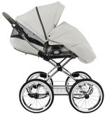 Детская коляска Roan Bass Next Classic d14 2.0 2 в 1 BSNC/94/2 Marzipan/Black/руч.Cappuccino