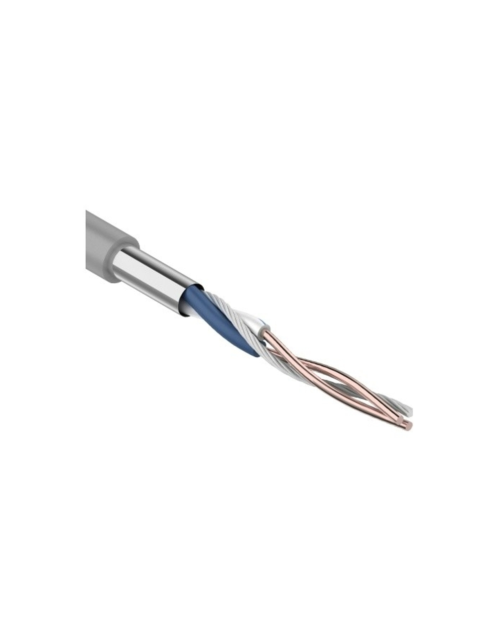 Rexant (01-0120) Кабель витая пара F/UTP, CAT 5e, PVC, 1PR, 24AWG, INDOOR, SOLID, серый, 305м