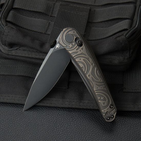 Нож Bestech BT2206G Mothus с клинком из стали Böhler M390, рукоять 6Al4V Titanium