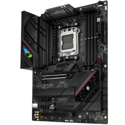 Материнская плата ASUS ROG STRIX B650E-F (Socket AM5, ATX, 4xDDR5(128GB), DP / HDMI, 1xPCIe 5.0x16 / 1xPCIe 4.0x16, 2xPCIe 4.0, 1xLAN (2.5GbE), Wi-Fi 6E, BT, 4xSATA 6Gb / s, 3xM.2, 2xType-C, 6xUSB 3.2, 4xUSB 2.0)