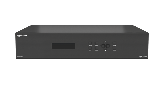 Wyrestorm MX-0812-SCL - бесподрывный матричный коммутатор 4К60 HDMI 8x12 поддержка режимов мультивью и видеостены, аудио деэмбеддер и Dante