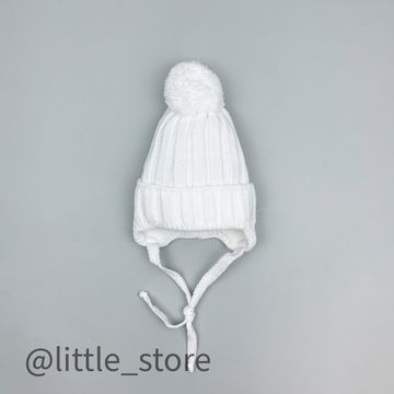 Шапка демисезонная, Белая