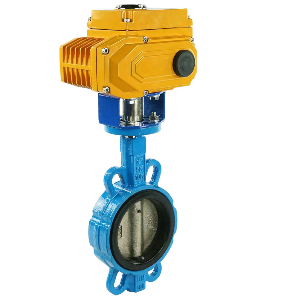 Water Butterfly Valve Elephant bv16-g50-g40-elephant-380, body material - cast iron GGG50, disk material - cast iron GGG40, seal - EPDM, electric actuator operated