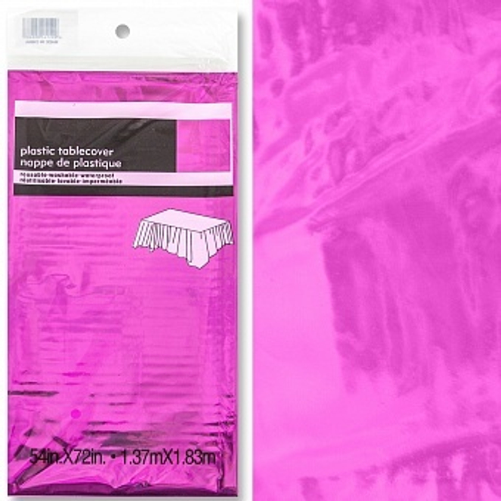 Скатерть одноразовая Фуше Металлик 137*183 см.