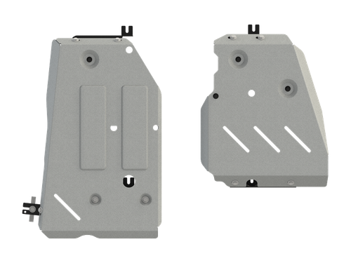 Защита топливного бака (4 мм, алюминий) для Geely Monjaro 2023- (V = 2.0 AT 4WD) Sheriff.28.5412